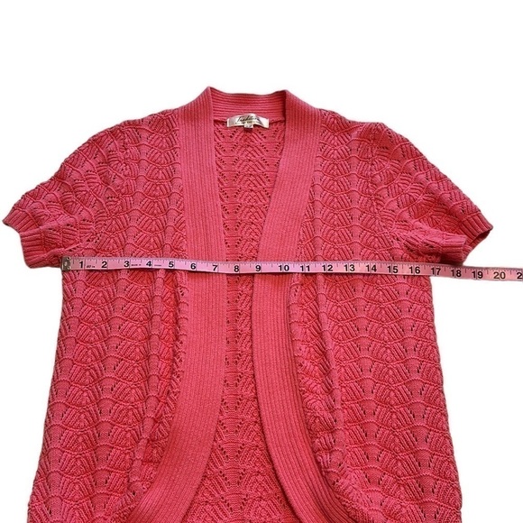 Vintage Pink Knit Bolero Shrug - Size Medium - Picture 4 of 5